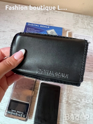 Нова дигитална електронна везна с дисплей и кожено калъфче за съхранение в кутия с упътване ❤️, снимка 5 - Електронни везни - 52389408