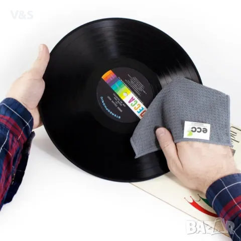 Ecomoist Natural Vinyl Cleaner 50ml with Fine Microfiber Towel - антибактериален спрей и микрофибърн, снимка 5 - Грамофони - 50240626