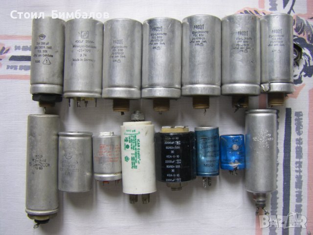 Електолитни кондензатори 100мкФ до 2200мкФ, снимка 1 - Друга електроника - 42328880