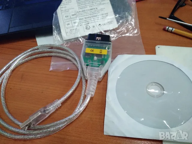 OBD USB кабел за диагностика BMW K+DCAN - USB порт