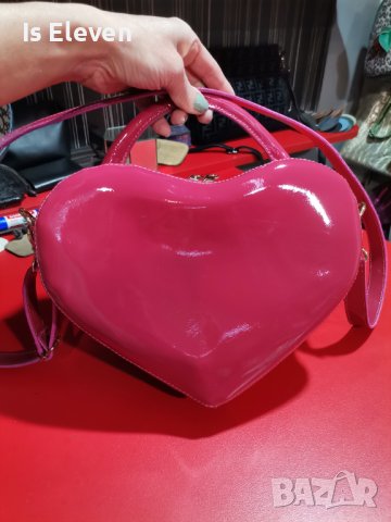 Чанта сърце от естествен лак , снимка 1