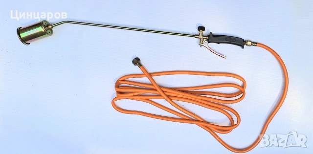 Горелка пропан-бутан, дюзa 58мм, маркуч дължина 5м, горелка 80см.

