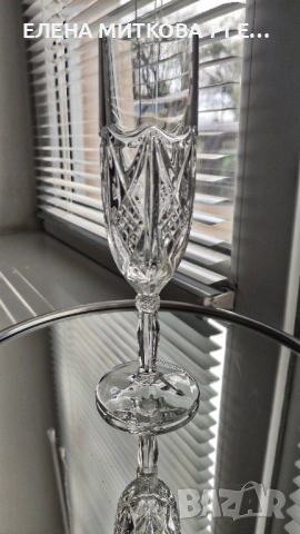 *Nachtmann* Германия комплект от 5 бр.тежки чаши от първокачествен оловен кристал, снимка 9 - Чаши - 54188945