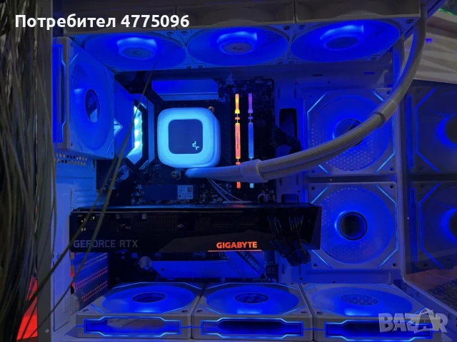 Бял геймърски компютър Ryzen 5800X/RTX3070/Aio/16 Ram/512 ssd/1000W, снимка 3 - Геймърски - 53945944