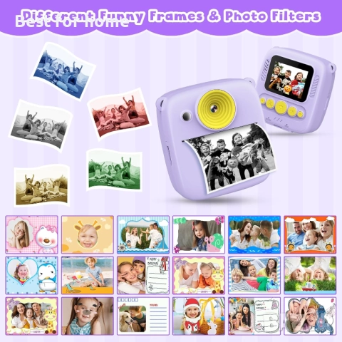 Детски фотоапарат с принтер за моментални снимки Gofunly , снимка 5 - Други - 51578374
