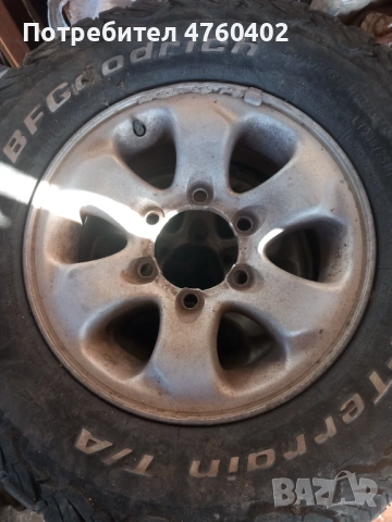 Джанти 4бр.  15  6x139,7 с гуми  мицубиши паджеро mitsubishi pajero, снимка 4 - Гуми и джанти - 53897709