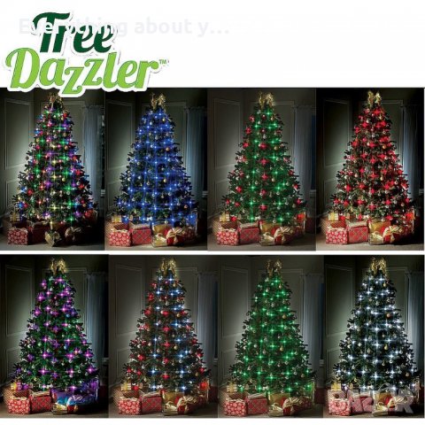 Коледни лампички за елха Tree Dazzler - със 64 лампички, снимка 3 - Други - 38929377