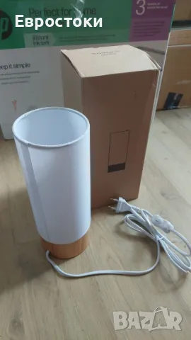 Tomons Димируема RGB настолна лампа в скандинавски стил с дистанционно управление и крушка с текстил, снимка 8 - Настолни лампи - 47767372