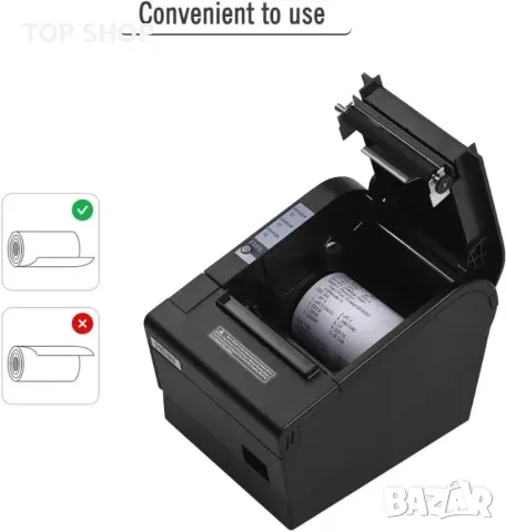 Принтер за етикети Hoin 80mm HOP-E802 термален, снимка 8 - Принтери, копири, скенери - 48788756
