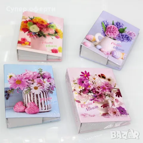 Фотоалбуми с флорални корици – елегантен начин да съхраните любимите си спомени 40 броя снимки 10х15