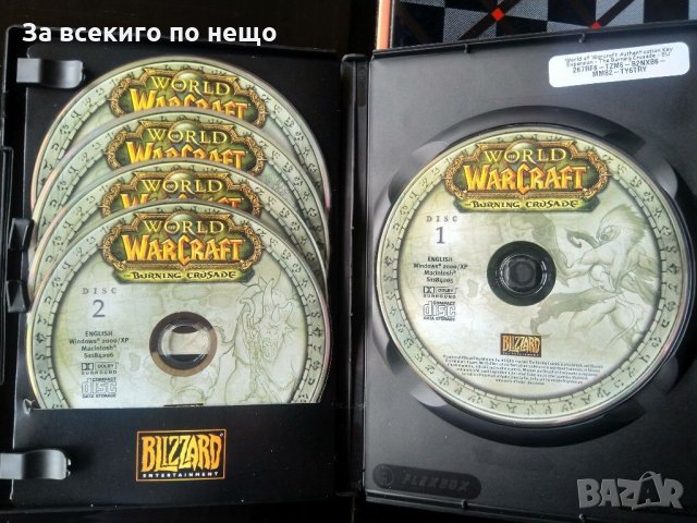 Игра за PC World of WarCraft the Burning Crusade Expansion set of Blizzard Disc 1-5, снимка 4 - Игри за PC - 31602262