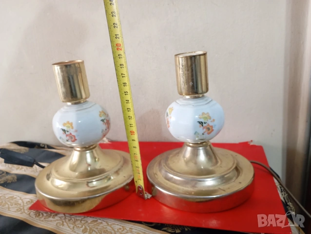 Комплект винтидж настолно лампи, снимка 2 - Настолни лампи - 53887150