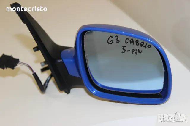 Дясно огледало VW Golf 3 кабрио cabrio (1992-1998г.) 5 пина  Голф III, снимка 3 - Части - 49048234