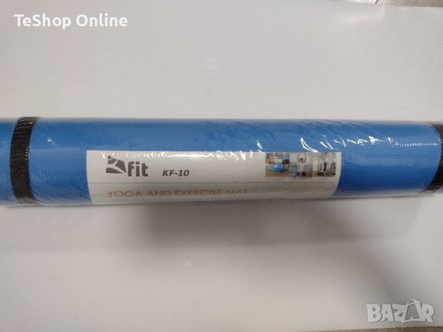 Постелка за упражнения YOGA MAT KFIT - PVC синя 170 см