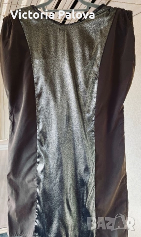 Ефектна дизайнерска рокля ULDAHI цвят mocha, снимка 4 - Рокли - 53013023