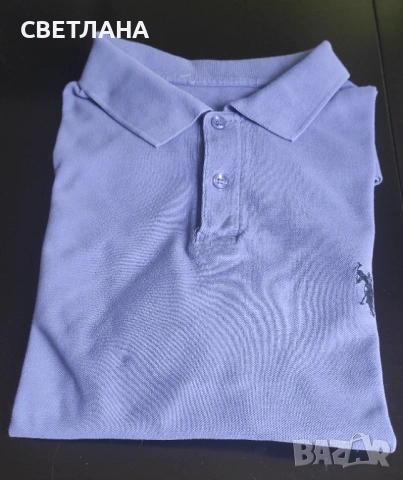 Мъжка блуза с къс ръкав U.S.Polo Assn.,тениска с яка, снимка 2 - Тениски - 54115173