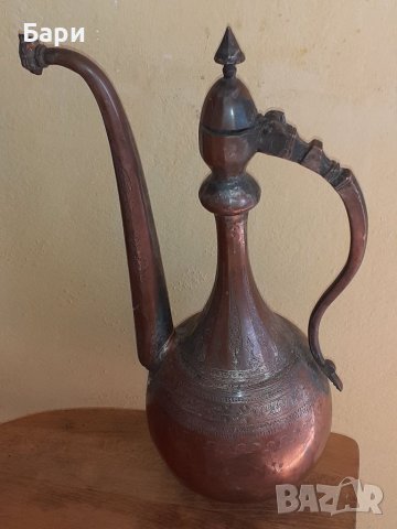 Стар красив голям меден ибрик, снимка 9 - Други ценни предмети - 37443889