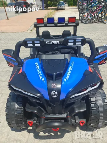 X двуместен акумулаторен джип BEAST 4x4 син, снимка 5 - Детски велосипеди, триколки и коли - 55991079