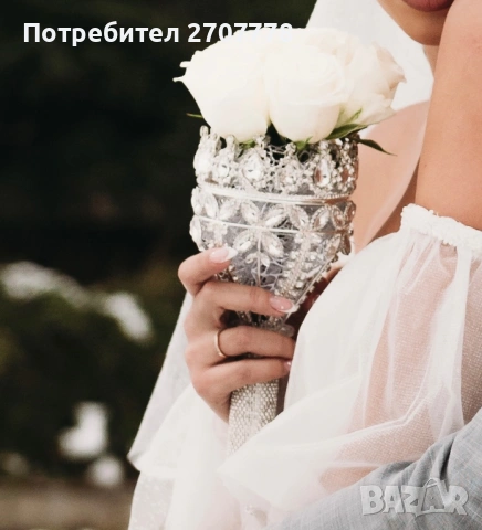 Сватбен аксесоар за букет Radapola, снимка 5 - Сватбени аксесоари - 53999780