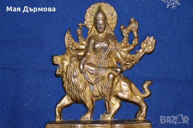 старинна ориенталска фигурка от позлатен бронз, снимка 8 - Антикварни и старинни предмети - 17352094