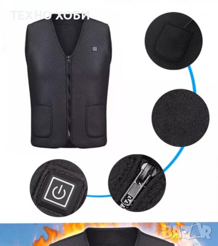 Електрическа грейка със USB захранване може да се пере, снимка 14 - Екипировка - 31508415