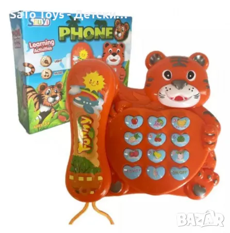 Музикален телефон Тигър – Образователна играчка за деца