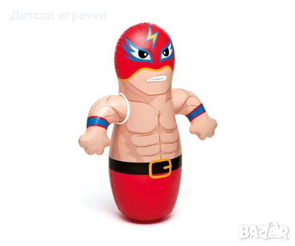 Надуваема играчка боксова круша INTEX 3-D Bop Bags, 91 х 51 см, снимка 4 - Надуваеми играчки - 51108371