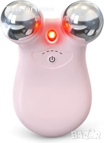  Масажор за лице  с микроток и червена светлина