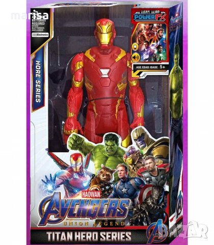 Фигура Железния човек Avengers , звук и светлина Код: 12056/817141-5, снимка 1