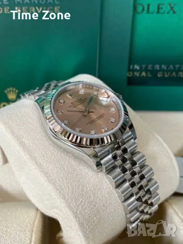 Rolex Datejust 31mm Steel Pink Dial Diamond Дамски Различни Варианти, снимка 6 - Дамски - 48182845