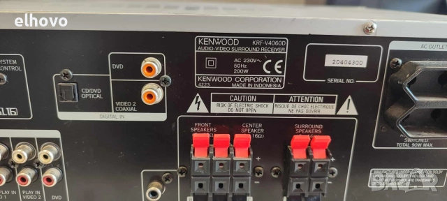 Ресивър Kenwood KRF-V4060D#1, снимка 5 - Ресийвъри, усилватели, смесителни пултове - 51688375