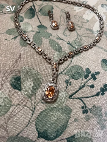 Спешно, по договаряне Италиански сребърен комплект, снимка 3 - Бижутерийни комплекти - 50961683