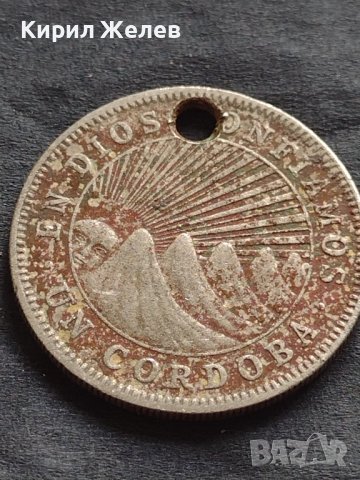 Рядка монета 1 кордоба 1972г. Никарагуа УНИКАТ за КОЛЕКЦИОНЕРИ 4109, снимка 3 - Нумизматика и бонистика - 42686851