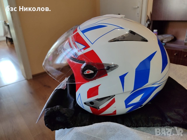 Мото каска Airoh JT Convert Blue Gloss XXL 63 см., снимка 2 - Аксесоари и консумативи - 54153468