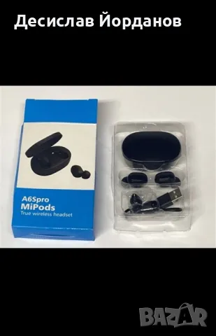 Смарт комплект: Смарт часовник + Безжични слушалки A6S ProMipods – стил и удобство в едно!, снимка 1