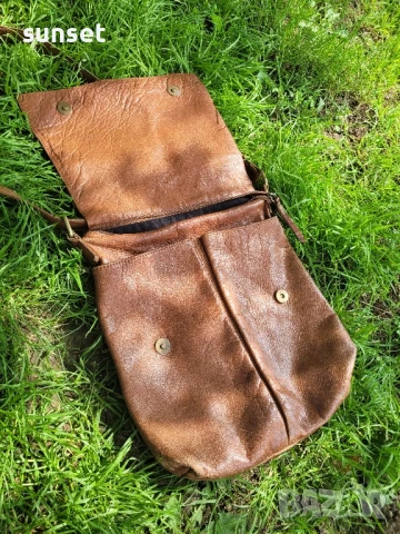 ЕСТЕСТВЕНА кожа мъжка кафява чанта с джобчета Don Donna, снимка 11 - Чанти - 50617661