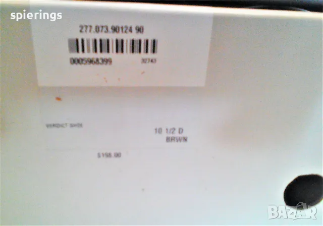 Продавам  мъжки  овувки"Bachrach" Цвят  кафяв  1 чифт размер 10 1/2 .US