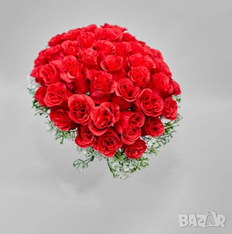 Елегантен букет от изкуствени рози, снимка 6 - Други стоки за дома - 52137811