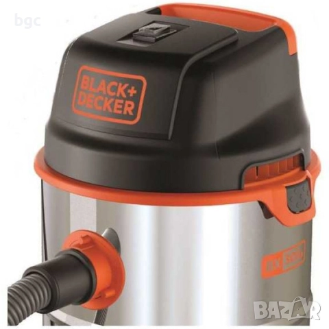НОВА Прахосмукачка за мокро и сухо почистване Black&Decker BXVC30XDE, 1600W, 30 - 24 месеца гаранция, снимка 2 - Прахосмукачки - 52152683
