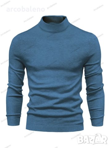 Елегантен мъжки топъл пуловер със средно деколте, 6цвята - 023, снимка 7 - Пуловери - 42553566