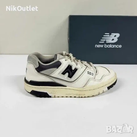 NEW BALANCE 550 White Black Sea Salt (Запазени) - Размер 39 (25 см стелка)