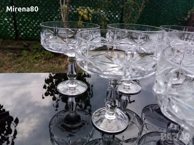 * Моника ромб * - кристален сервиз за шампанско, снимка 2 - Сервизи - 56454034
