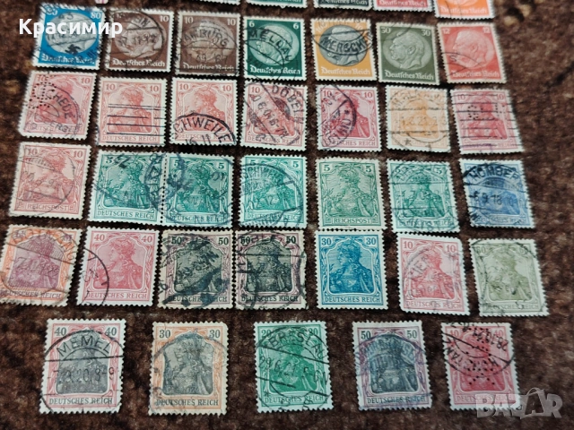Винтидж ПОЩЕНСКИ марки DEUTSCHES REICH, снимка 12 - Филателия - 53023744