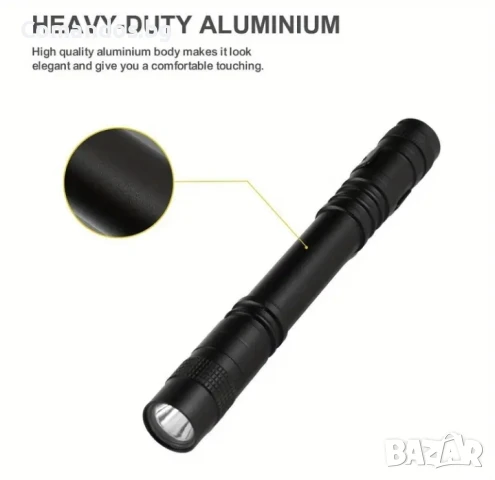 компактно тактическо фенерче с ярка светлина , снимка 3 - Екипировка - 50900367