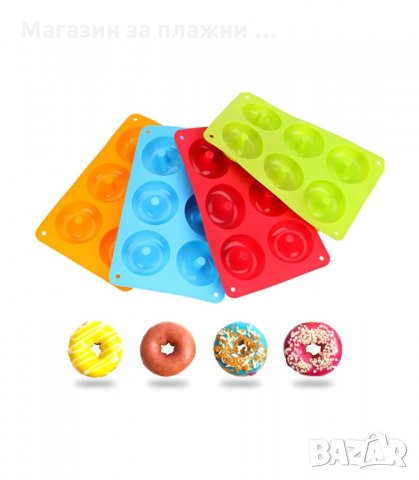 СИЛИКОНОВАТА ФОРМА С 6 ГНЕЗДА ЗА ПОНИЧКИ, ПОДХОДЯЩА ЗА ПЕЧЕНЕ И ЗАМРАЗЯВАНЕ - код 2889, снимка 5 - Форми - 33910596