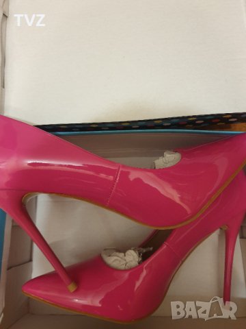 обувки на висок ток цвят фуксия, снимка 2 - Дамски обувки на ток - 39496734