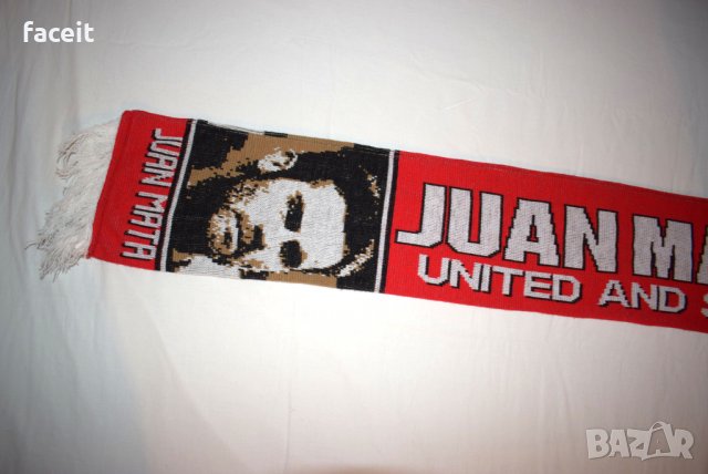 Juan Mata - Manchester United and Spain - Уникален фенски шал / Хуан Мата , снимка 3 - Футбол - 31176092