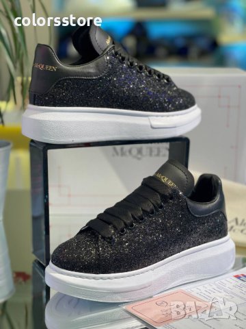Черни брокатени кецове  Alexander McQueen  код Br207, снимка 3 - Кецове - 38968691