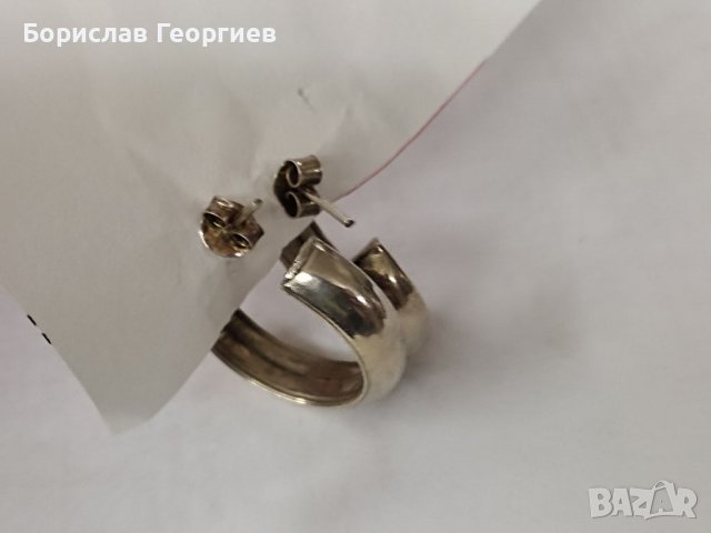 Сребърни обеци 925, снимка 6 - Обеци - 40020091