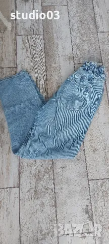 Дамски дънки paperbag ZARA xs, снимка 5 - Дънки - 50243102